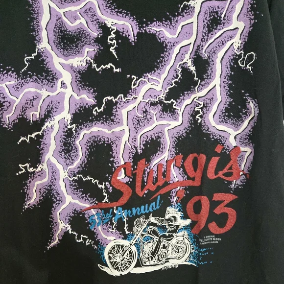Vintage 1993 Sturgis Rally & Races T-Shirt - Picture 2 of 5